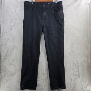 Roark Straight Fit HWY 128 Denim Jeans‎ Mens 36 x 32 Black